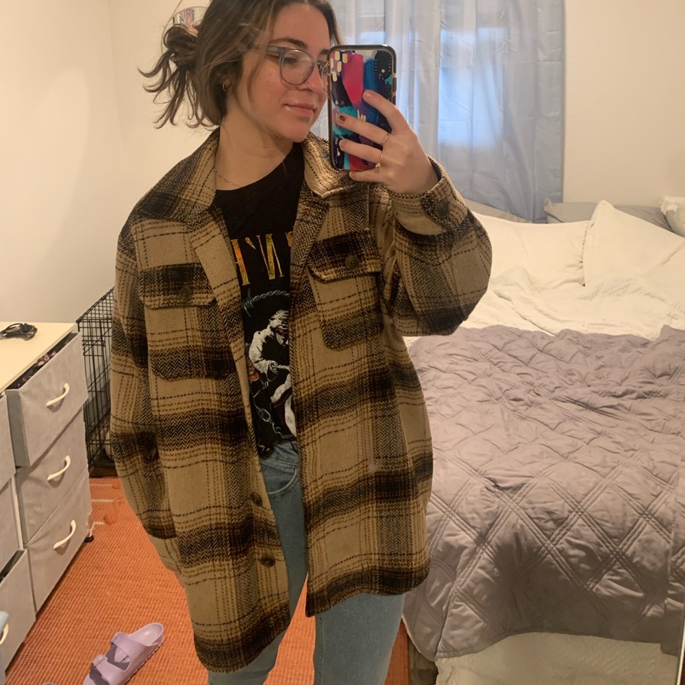 Plaid shacket
